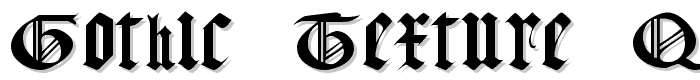Gothic Texture Quadrata font